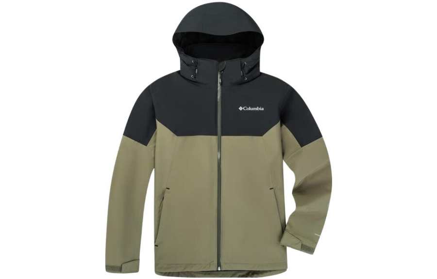 Columbia Windproof, Breathable, Lightweight Windbreaker Jacket Unisex Army Green