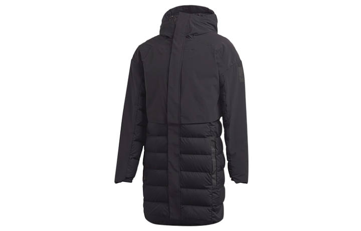Adidas Adidas Down Jackets Men's Black Hooded Thickened Other