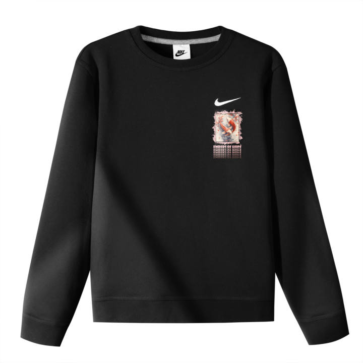 Nike Nike Sweatshirts Unisex Black Crew Neck Moderate Regular