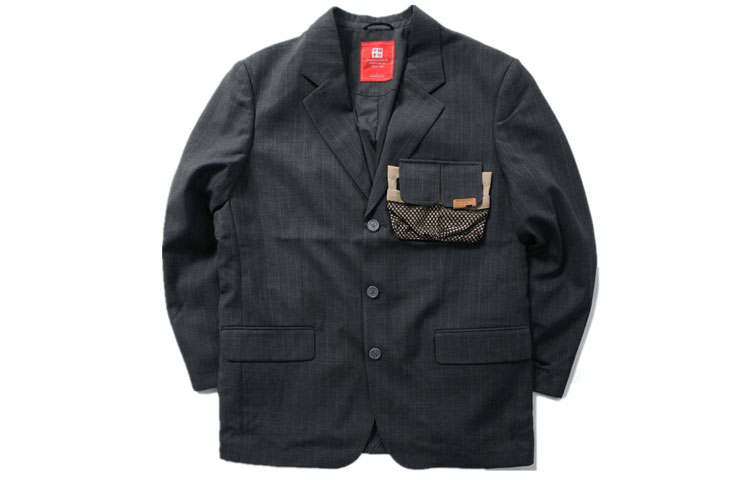 Li-Ning Li Ning Business Suits Men's Heather Gray Suit Collar Moderate Other