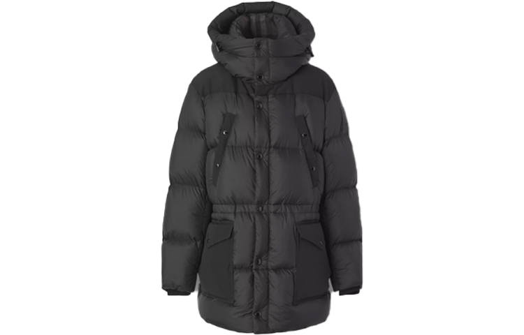 Burberry Logo Applique Nylon Puffer Coat