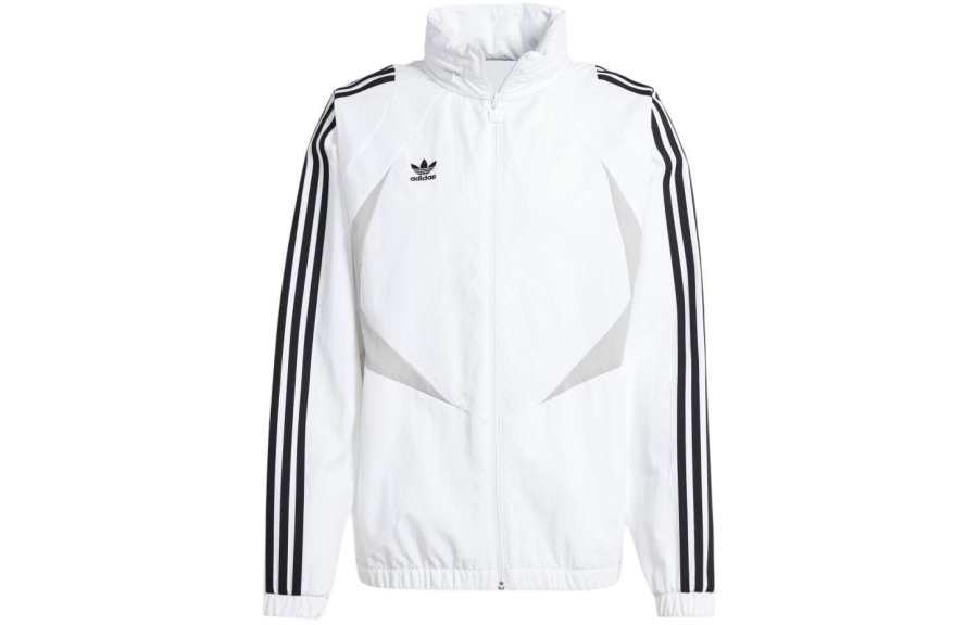 Adidas Originals Retro Sports Stand Collar Jackets Men's White