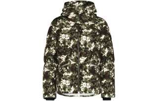 Moncler Blanc Camouflage print Down Jacket