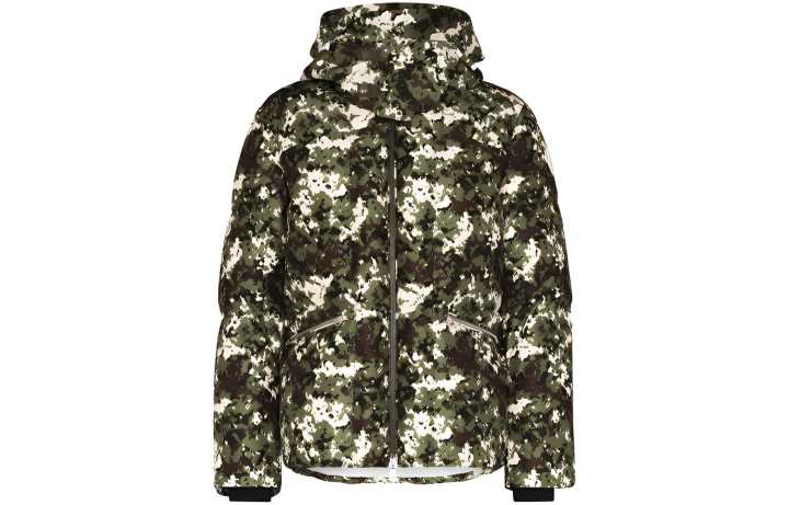 Moncler Moncler Blanc Camouflage print Down Jacket