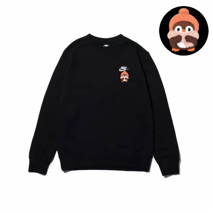 Nike Nike Sweatshirts Unisex Black Crew Neck Moderate Regular
