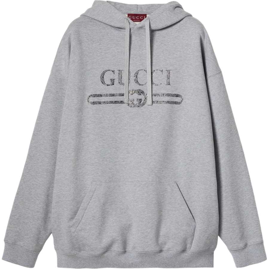 GUCCI Logo Embellished Hoodie