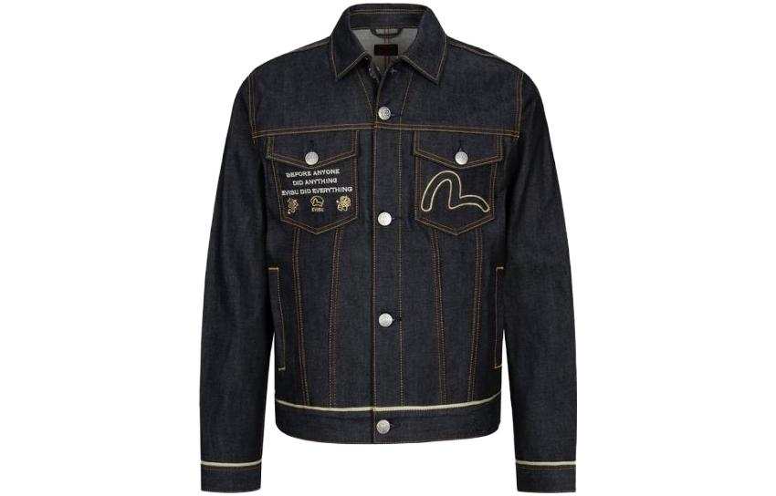 EVISU EVISU Denim Jackets Men's Blue Moderate