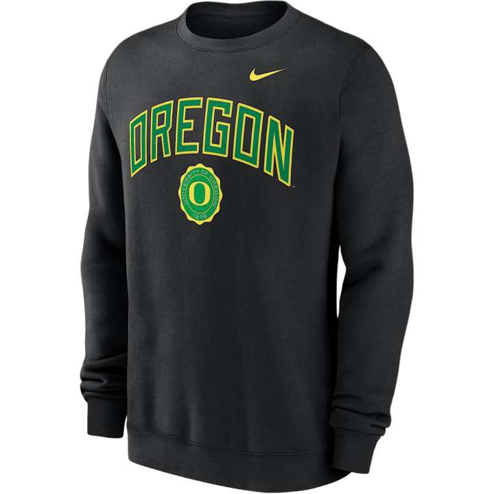 Nike Nike Oregon Ducks Arched Seal Men's Nike College Pullover Crew