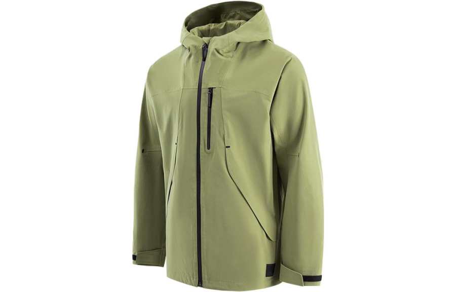 JACK WOLFSKIN Windbreaker Jackets Men's Hooded Moderate