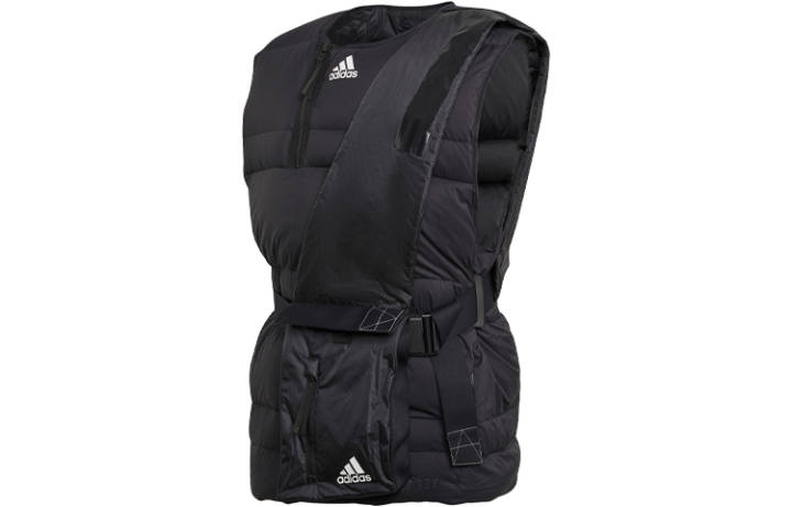 Adidas Adidas Vests Men's Black Collarless Thickened