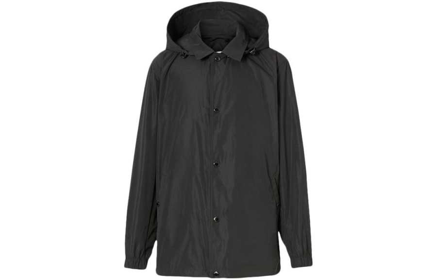 Burberry Jackets Men's Black Hooded Moderate Other