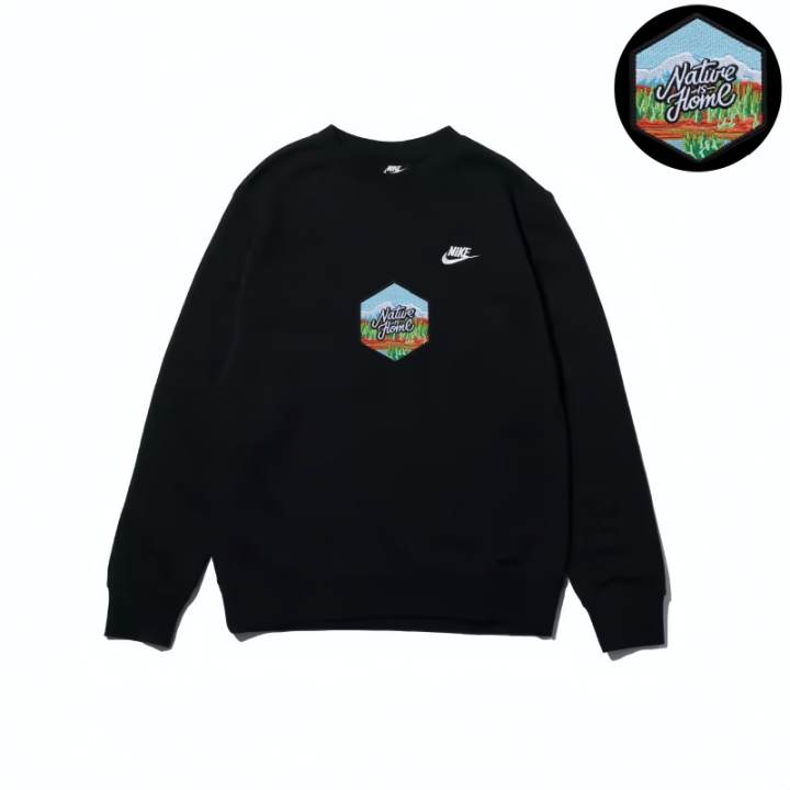 Nike Nike Sweatshirts Unisex Black Crew Neck Moderate Regular