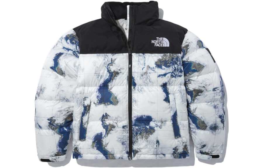THE NORTH FACE Down Jacket Unisex Earth Print Color