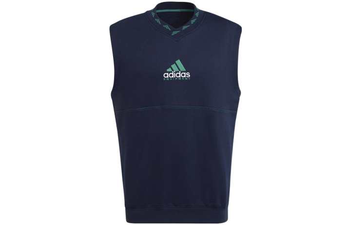 Adidas Adidas Vests Men's Blue V Neck Moderate Other