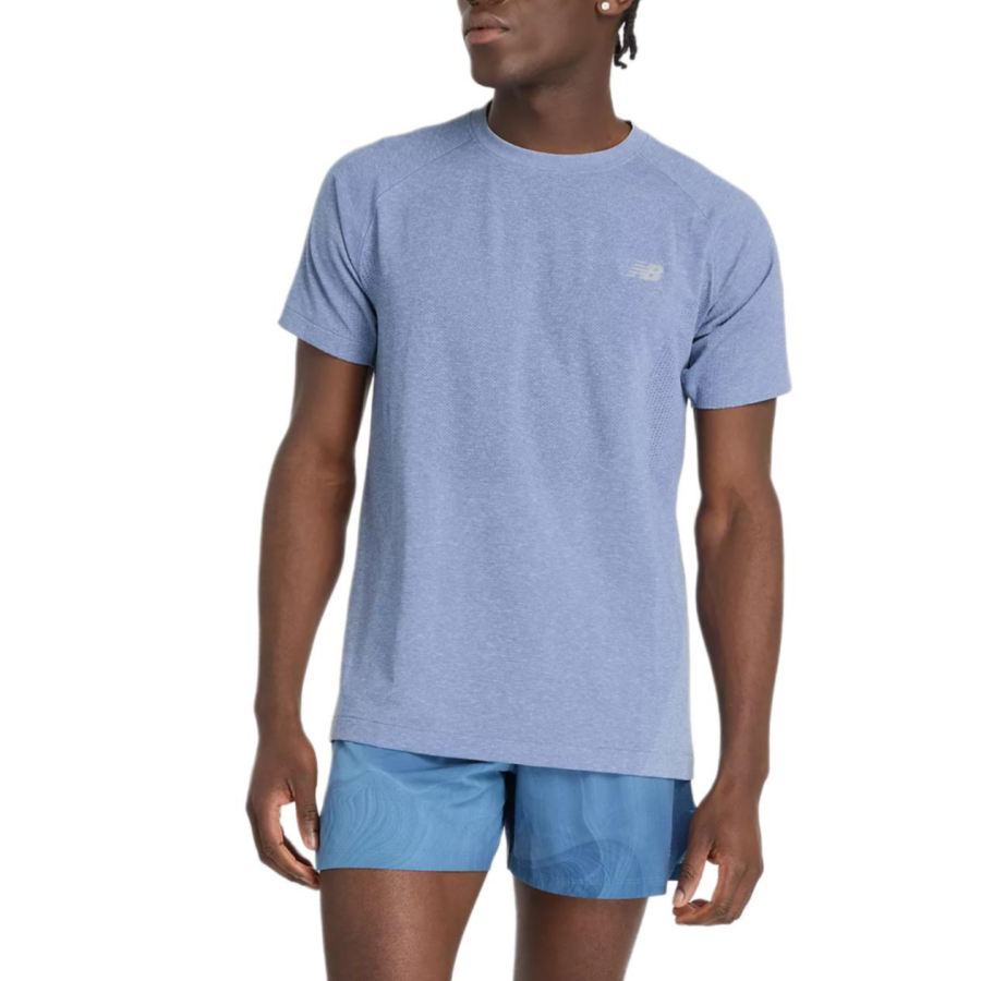 New Balance New Balance Q Speed T Shirt Men's Pale Egret Blue