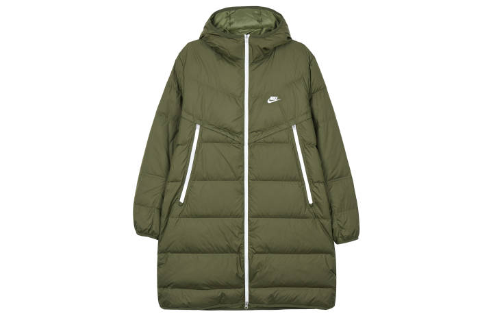 Nike Nike Down Jackets Men's Army Green Hooded Moderate Other