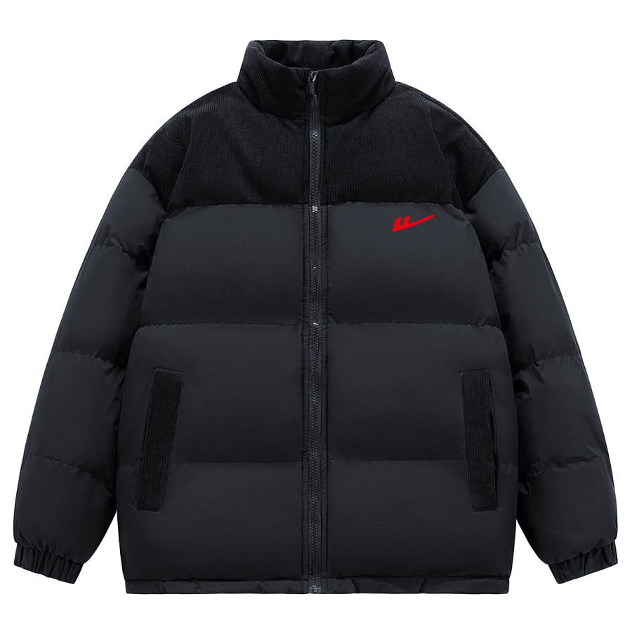 WARRIOR WARRIOR Puffer Jackets Unisex Stand Collar Thickened Padded Puffer Jacket