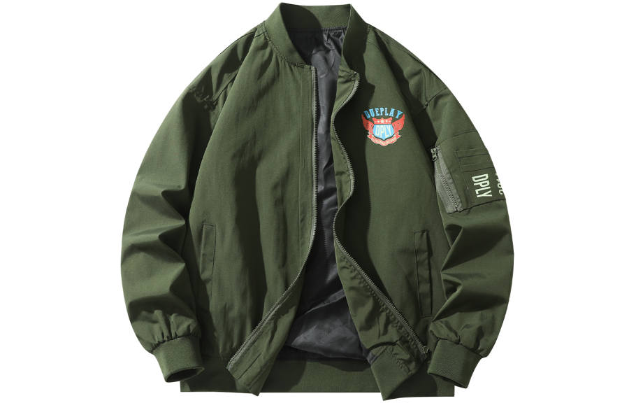 DUEPLAY Jackets Unisex Baseball Collar Moderate Pilot