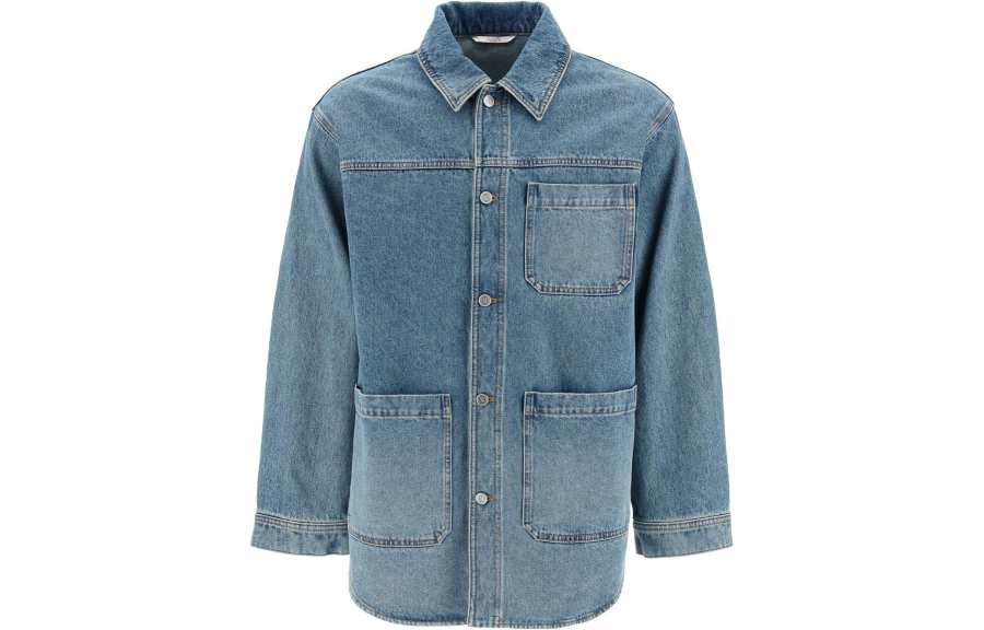 Valentino Valentino Denim Jacket Men's Blue