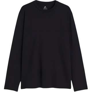 H&M T Shirts Men's Black Crew Neck Moderate Straight Fit