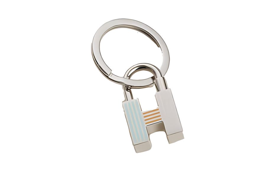 HERMES HERMES Cadenas Charms Unisex Silver