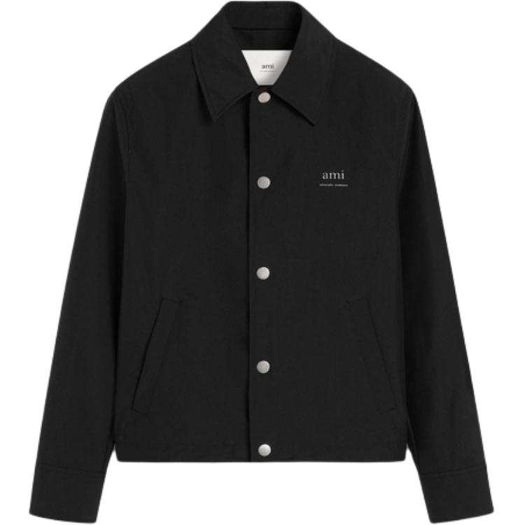 AMIPARIS Ami Paris Logo Detailed Straight Hem Jacket