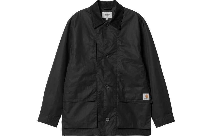 Carhartt WIP Jackets Men's Black Lapel Moderate Other