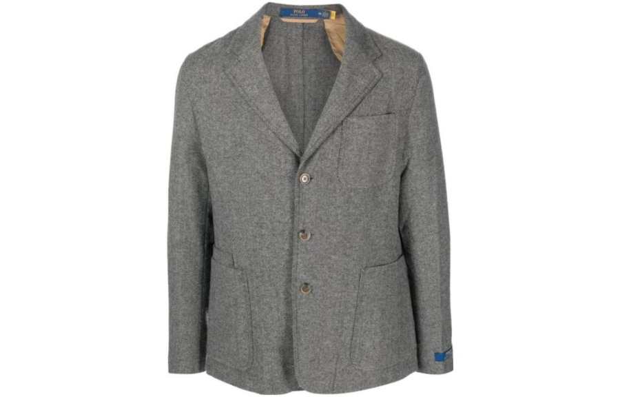 Polo Ralph Lauren 【Previous Season】chevron-print single-breasted blazer