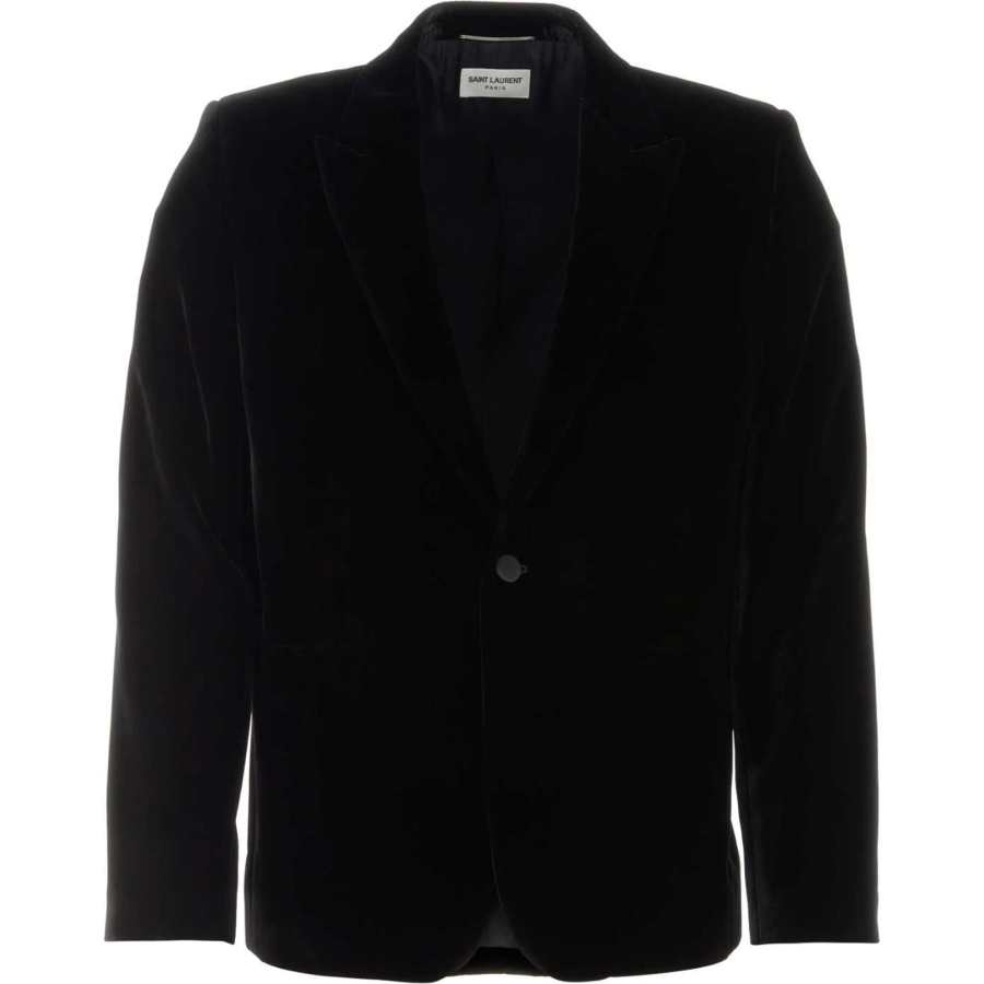 SAINT LAURENT Velvet Long Sleeved Blazer