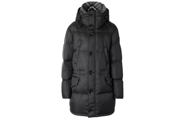 Burberry Lockwood Longline Puffer Jacket Black