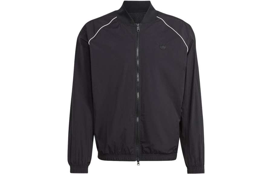 Adidas Originals SST Jackets Men's Black Baseball Collar Moderate Other