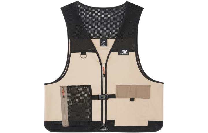 New Balance New Balance Vests Men's Khaki V Neck Moderate Workwear