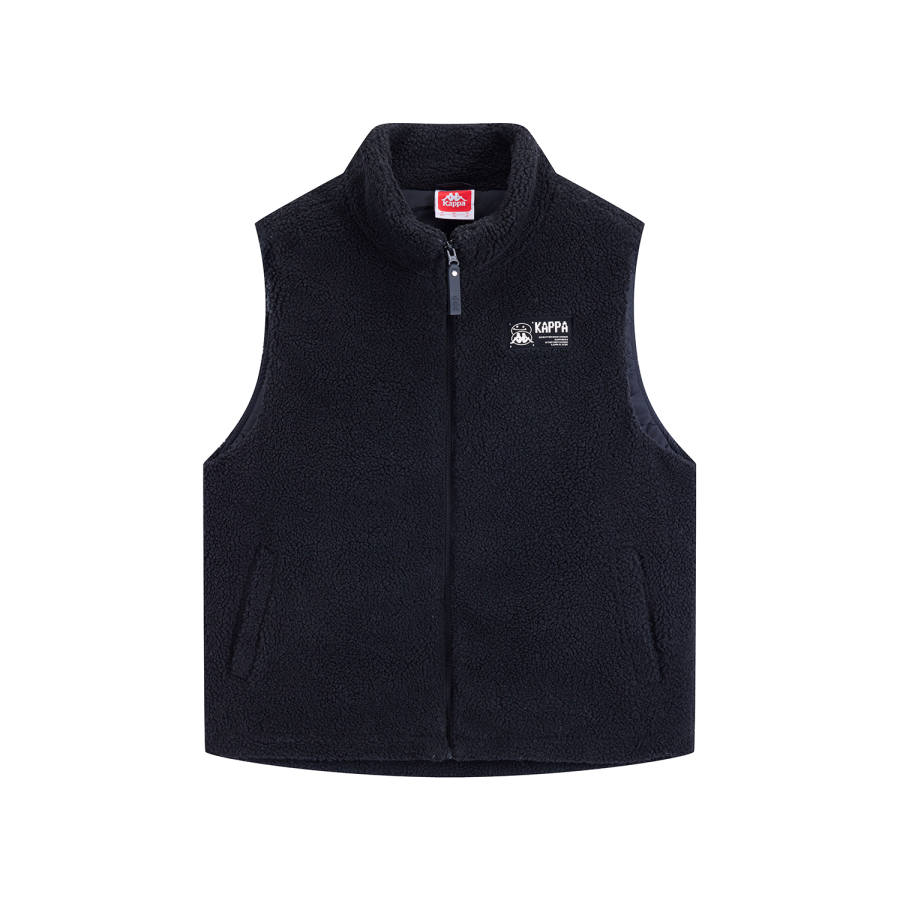 Kappa Vests Unisex Stand Collar Moderate Straight Fit