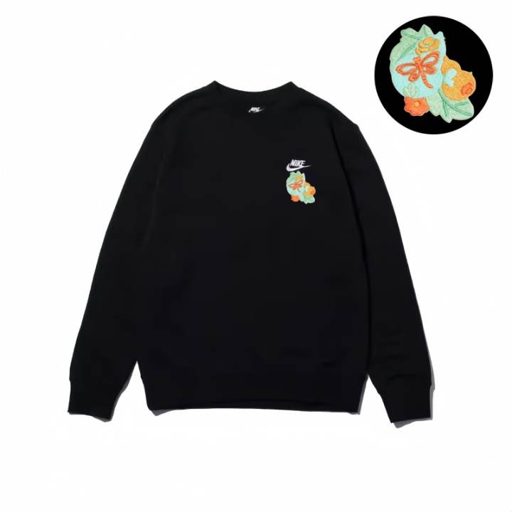 Nike Nike Sweatshirts Unisex Black Crew Neck Moderate Regular