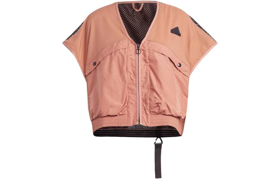 Adidas Adidas CITY ESCAPE Vests Men's Clay Strata V Neck Moderate Other