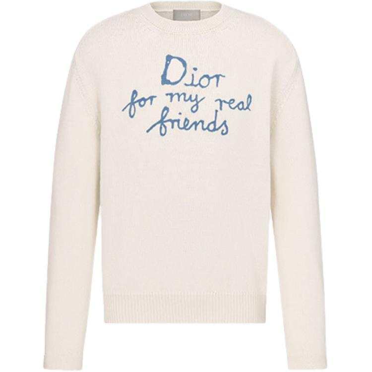 DIOR Homme Logo Detailed Crewneck Knitted Jumper