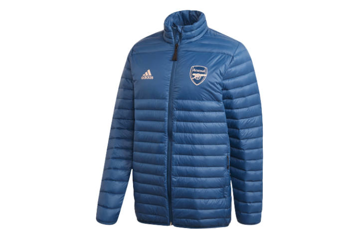 Adidas Adidas Arsenal Down Jackets Men's Marine Blue Stand Collar Moderate
