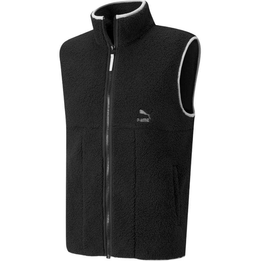 PUMA PUMA CLSX Vests Men's Black Stand Collar Moderate Other