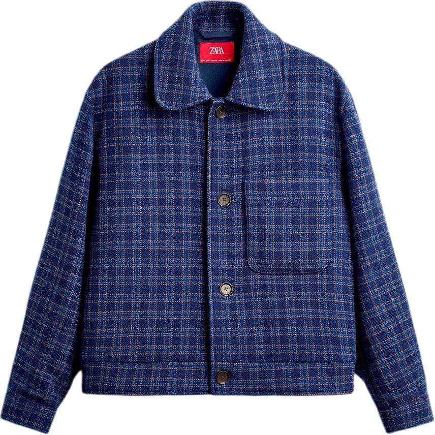 ZARA x HARRY LAMBERT Jackets & Coats Men's Dark Blue