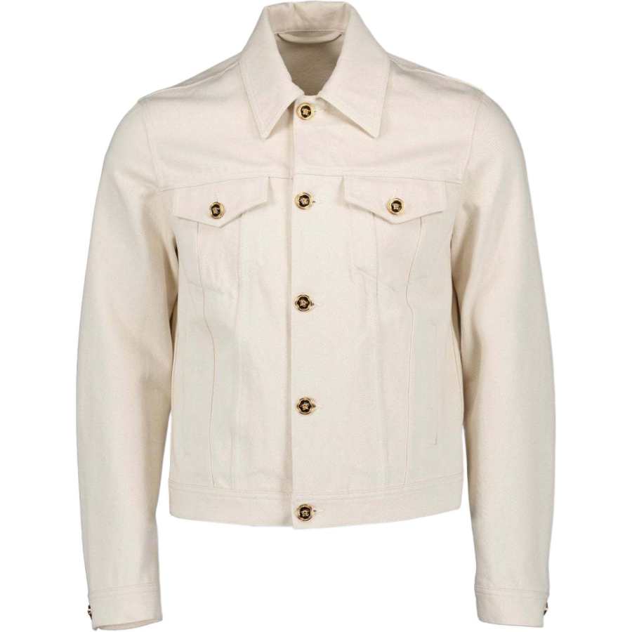 VERSACE VERSACE Medusa Biggie Button Up Denim Jacket