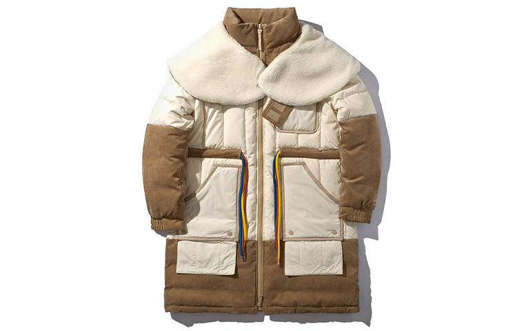 Li-Ning Li Ning Down Jackets Men's Papyrus White Incense Apricot Stand Collar Moderate Other