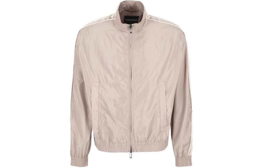 EMPORIO ARMANI Logo-Tape Zip-Up Sports Jacket
