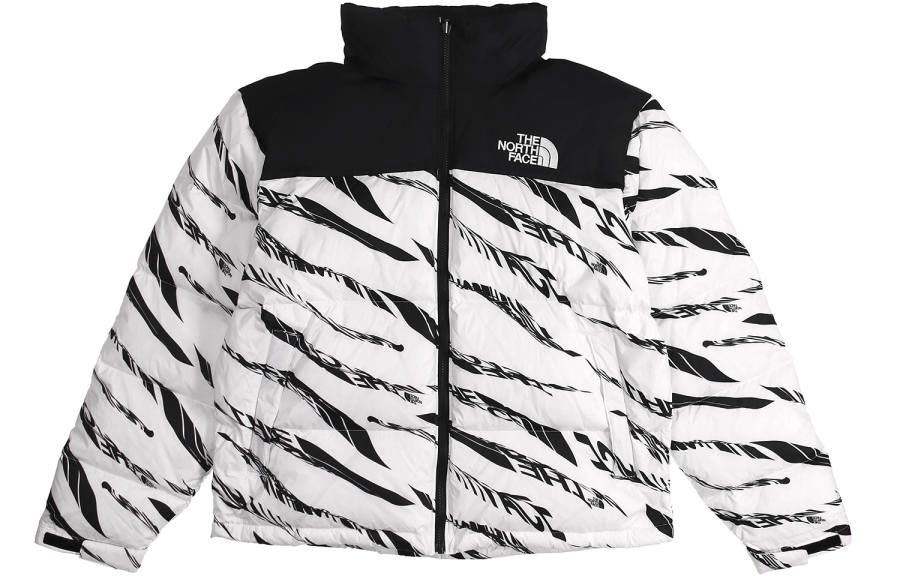 THE NORTH FACE Down Jackets Unisex White Stand Collar Moderate Other