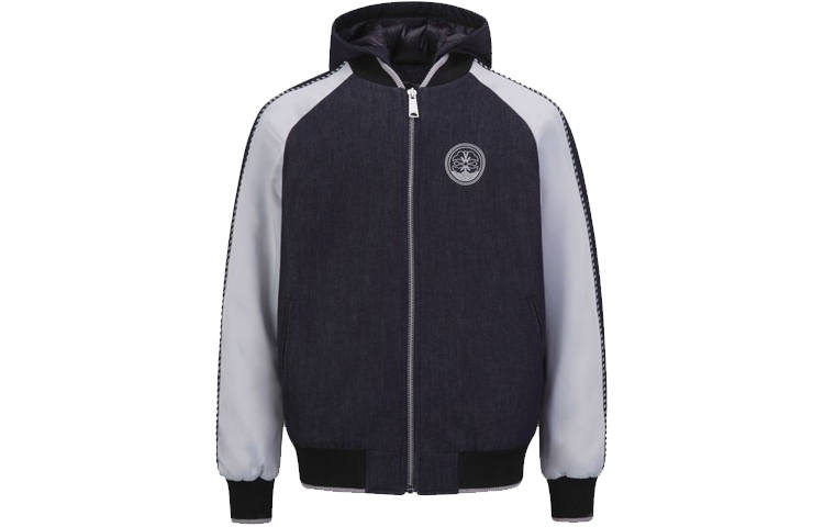 EVISU EVISU Puffer Jacket Men's Denim Blue/Black