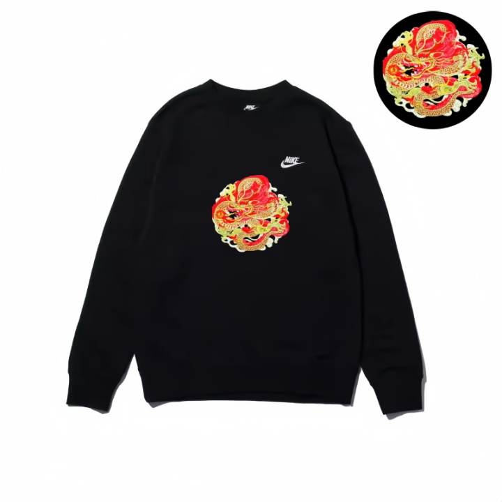 Nike Nike Sweatshirts Unisex Black Crew Neck Moderate Regular