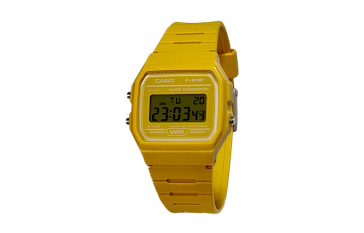 CASIO CASIO Custom Collection Quartz Movement Resin Strap Watch Men's Watches Yellow Watch Dial