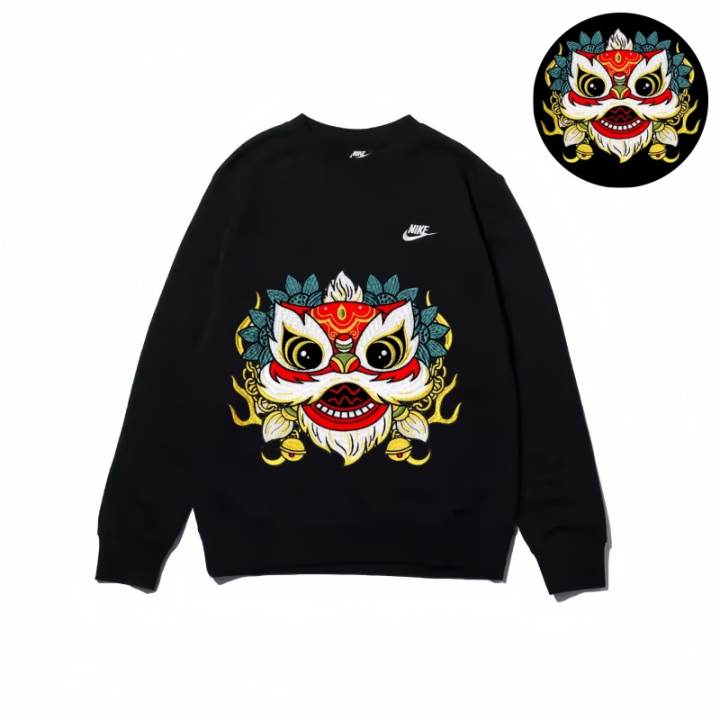 Nike Nike Sweatshirts Unisex Black Crew Neck Moderate Regular