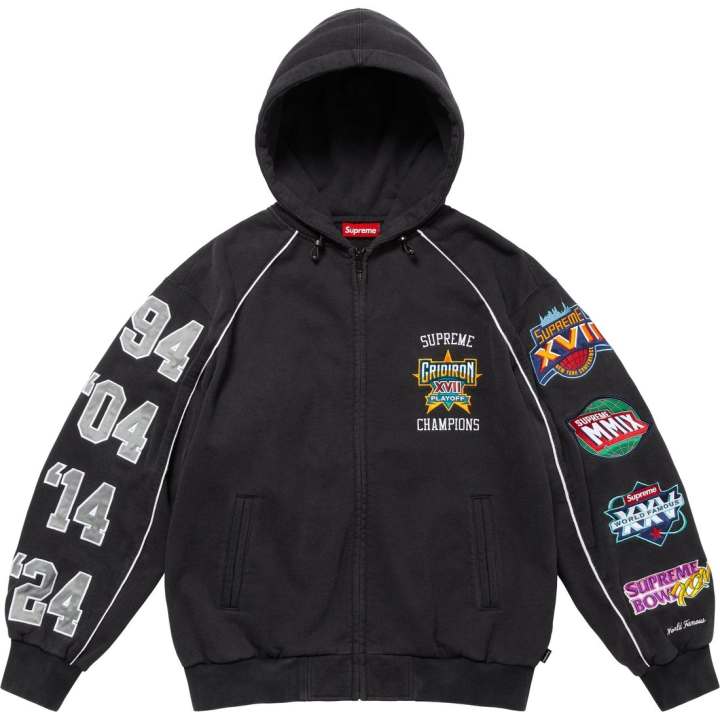 Supreme Supreme Playoffs zip -up hooded sweater