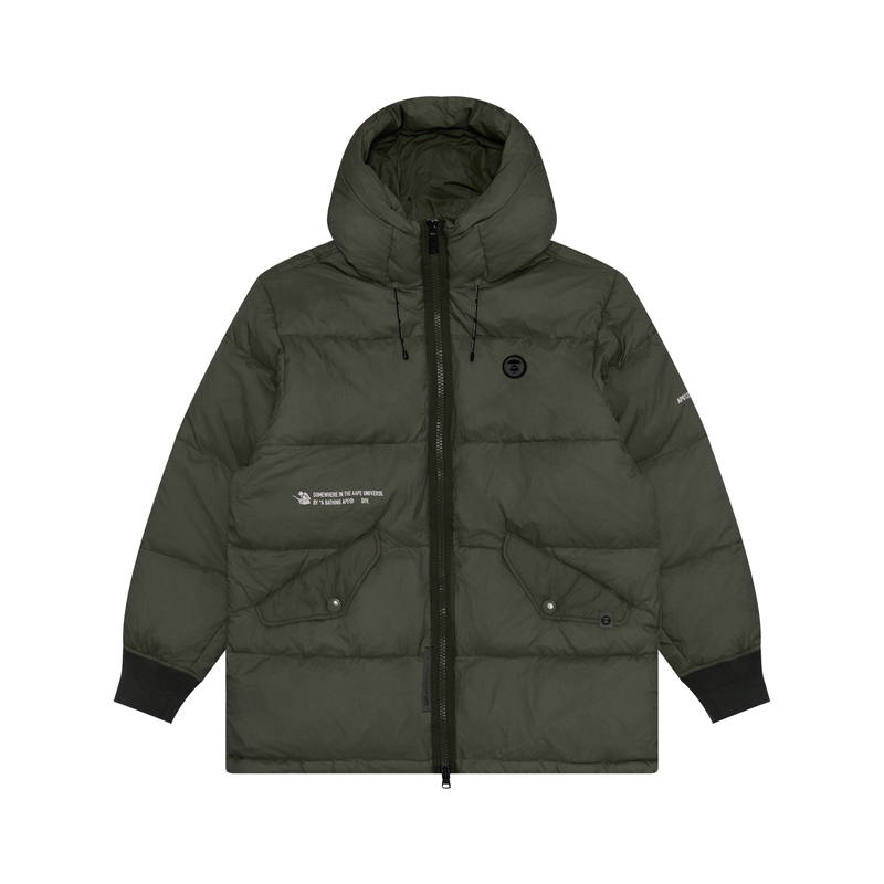 Aape Aape By *A Bathing APE® Logo print Quilted Down Jacket