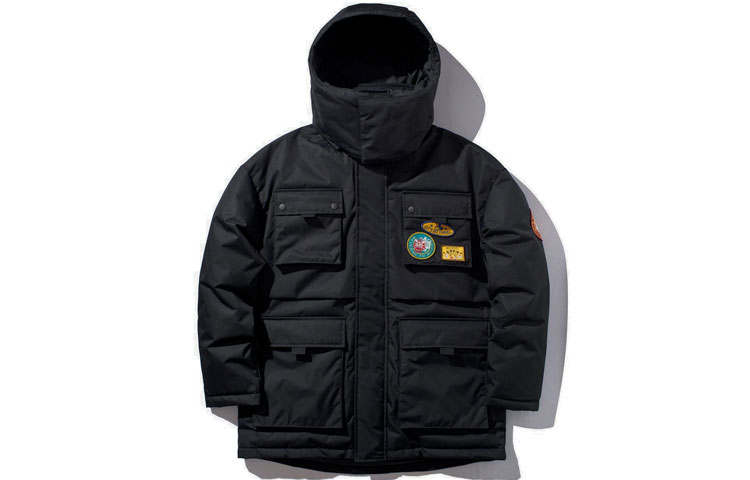 Li-Ning Li Ning X Disney Down Jackets Men's Black Hooded Moderate Other